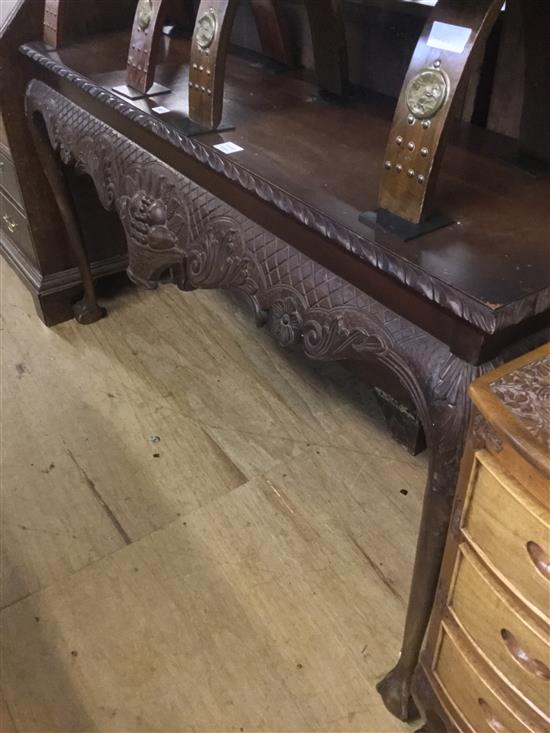 19th century Irish Georgian mahogany console table